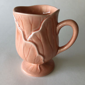 Vintage Metlox Poppytrail Lotus Peach Apricot Mug